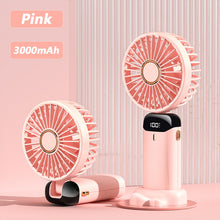 Load image into Gallery viewer, New Fan Portable Handheld Fold Office Desktop Multifunctional Folding Double Battery 3000mAh Electri
