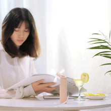 Lade das Bild in den Galerie-Viewer, New small USB Mini Handheld Fan Folding Pocket Spray Cooling Fans Neck Hanging Lazy Portable Outdoor
