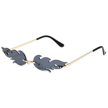 Lade das Bild in den Galerie-Viewer, Sunglasses sun Shades Flame Personality Fashion Trend Metal Rimless Party unisex
