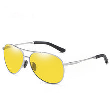 Lade das Bild in den Galerie-Viewer, Sunglasses sun Shades Day Night Vision Dual Use Polarized Men's Polarized Color Changing Aviator Driver unisex
