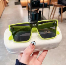 Load image into Gallery viewer, Sunglasses sun Shades Fashion to Make Big Face Thin Looked One Piece Large Rim unisex
