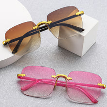 Lade das Bild in den Galerie-Viewer, Sunglasses sun Shades Frameless Trimming Trendy Women's Fashionable UV Protection unisex
