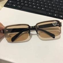 Load image into Gallery viewer, Sunglasses sun Shades Half Frame Perforated Men's Square Crystal Glass Crystal shade unisex
