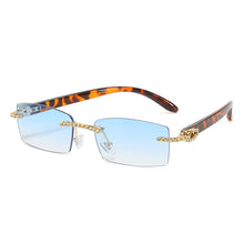 Load image into Gallery viewer, Sunglasses sun Shades Personalized Diamond Rimless Men's Trend Diamond Rimmed Square Small Frame unisex
