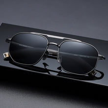 Load image into Gallery viewer, Sunglasses sun Shades Pure Titanium Polarized Fashion Large Rim Square Frame with Myopic Option UV Protection unisex
