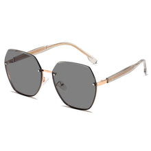 Lade das Bild in den Galerie-Viewer, unisex Sunglasses sun Shades Light Luxury  Frameless Gradient Large Rim Trend Polarized
