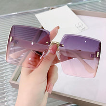 Load image into Gallery viewer, Sunglasses sun Shades Fashion Frameless Trimming Large Square Frame UV Protection unisex
