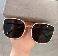 Lade das Bild in den Galerie-Viewer, Sunglasses sun Shades Milky White High Grade to Make Big Face Thin Looked Square Polarized unisex
