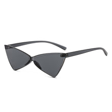 Load image into Gallery viewer, Sunglasses sun Shades Triangle Cat Eye One Bow Shaped Candy Color Ball Retro Women's unisex
