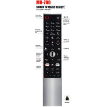 Load image into Gallery viewer, Remote control compatible with LG Smart TV MR700 AN-MR600 AKB75455602 5601
