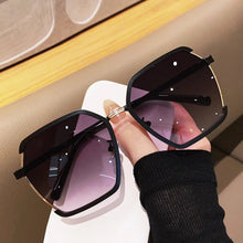 Load image into Gallery viewer, Sunglasses sun Shades Trendy Women's Big Frame Face Slimming Plain High Grade Sense Fashion unisex
