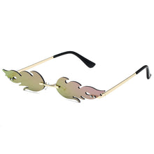 Lade das Bild in den Galerie-Viewer, Sunglasses sun Shades Flame Personality Fashion Trend Metal Rimless Party unisex
