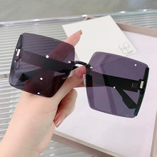 Load image into Gallery viewer, Sunglasses sun Shades Fashion Frameless Trimming Large Square Frame UV Protection unisex
