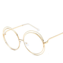 Load image into Gallery viewer, Sunglasses sun Shades Large Rim round Frame Women's Real Film Plain unisex
