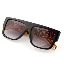 Lade das Bild in den Galerie-Viewer, Sunglasses sun Shades Fashion Daikin Chain Gold Plated Twist Leg Punk unisex
