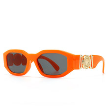 Lade das Bild in den Galerie-Viewer, Sunglasses sun Shades Vintage Men's and Women's Diamond Shaped Metal Large Logo Head Personalized unisex
