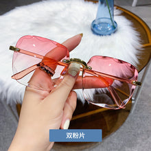 Lade das Bild in den Galerie-Viewer, Sunglasses sun Shades Frameless Trimming Trendy Women's Fashionable UV Protection unisex
