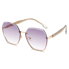 Lade das Bild in den Galerie-Viewer, unisex Sunglasses sun Shades Light Luxury  Frameless Gradient Large Rim Trend Polarized
