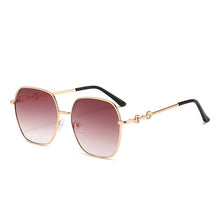Lade das Bild in den Galerie-Viewer, Sunglasses sun Shades Women's Korean Style Chic and Unique Large Rim Street Metal unisex
