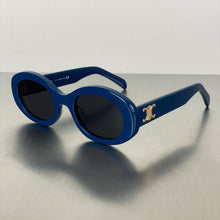 Load image into Gallery viewer, Sunglasses sun Shades Oval French Retro High Street White Cat Eye Women unisex

