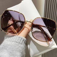 Load image into Gallery viewer, Sunglasses sun Shades Polarized Women's Large Frame Metal UV Protection Korean Style unisex
