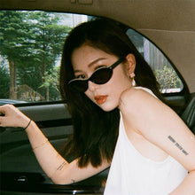 Load image into Gallery viewer, Sunglasses sun Shades Oval Cat Eye Letter Female UV Protection Proof unisex
