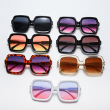 Load image into Gallery viewer, Sunglasses sun Shades Fashion Vintage with Large Rims for a Slim Look Plain Face shade Trendy Unique Marine Clip unisex
