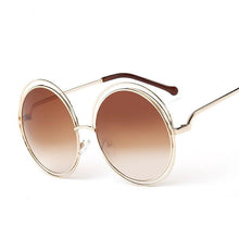 Load image into Gallery viewer, Sunglasses sun Shades Large Rim round Frame Women's Real Film Plain unisex
