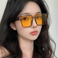 Load image into Gallery viewer, Sunglasses sun Shades Large Frame One Piece Mirror for Couples Personalized Hip Hop Street UV Protection unisex
