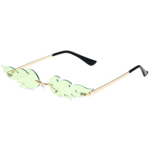 Lade das Bild in den Galerie-Viewer, Sunglasses sun Shades Flame Personality Fashion Trend Metal Rimless Party unisex
