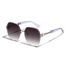 Load image into Gallery viewer, Sunglasses sun Shades Frameless Delicate Chain Diamond Square Diamond Cut UV Protection unisex
