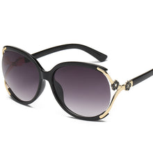 Load image into Gallery viewer, Sunglasses sun Shades Metal Hollow Embellished Small Diamond Women's Fashion Camellia Large Frame Polarized Discolored unisex
