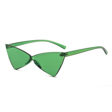 Load image into Gallery viewer, Sunglasses sun Shades Triangle Cat Eye One Bow Shaped Candy Color Ball Retro Women's unisex

