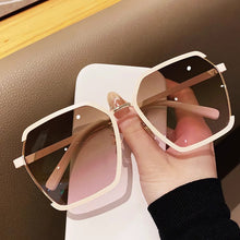 Load image into Gallery viewer, Sunglasses sun Shades Trendy Women's Big Frame Face Slimming Plain High Grade Sense Fashion unisex
