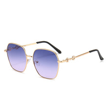Lade das Bild in den Galerie-Viewer, Sunglasses sun Shades Women's Korean Style Chic and Unique Large Rim Street Metal unisex
