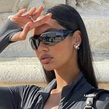 Lade das Bild in den Galerie-Viewer, Sunglasses sun Shades Fashion Y2g Avant Garde Frameless European and American Catwalk Light Luxury Siamese Sports unisex
