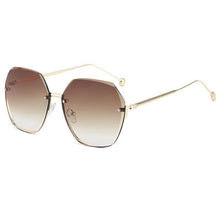 Load image into Gallery viewer, Sunglasses sun Shades Trendy Women's Fashion Frameless Trimming UV Proof Temperament to Make Big Face Thin Looked unisex
