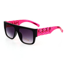 Lade das Bild in den Galerie-Viewer, Sunglasses sun Shades Fashion Daikin Chain Gold Plated Twist Leg Punk unisex
