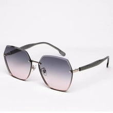 Load image into Gallery viewer, Sunglasses sun Shades Women's Large Frame Gradient Frameless Fashion Plain Big Face Look Trendy unisex
