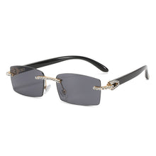 Load image into Gallery viewer, Sunglasses sun Shades Personalized Diamond Rimless Men's Trend Diamond Rimmed Square Small Frame unisex
