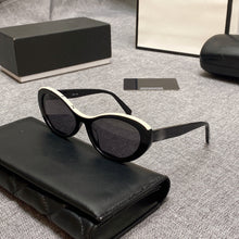 Lade das Bild in den Galerie-Viewer, Sunglasses sun Shades Letter Retro Oval Small Female unisex
