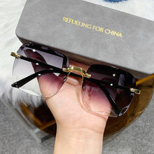 Lade das Bild in den Galerie-Viewer, Sunglasses sun Shades Frameless Trimming Trendy Women's Fashionable UV Protection unisex
