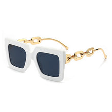 Lade das Bild in den Galerie-Viewer, Sunglasses sun Shades Large Rim High Grade Box Chain unisex
