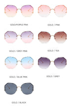 Lade das Bild in den Galerie-Viewer, Sunglasses sun Shades Fashion Frameless Trimming Women's Multi Deformation Metal Arc Mirror Resistant unisex
