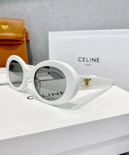 Lade das Bild in den Galerie-Viewer, Sunglasses sun Shades High Quality Celinn Selin Internet Celebrity Arc De Triomphe Golden Logo Oval Cl40194u in Stock unisex
