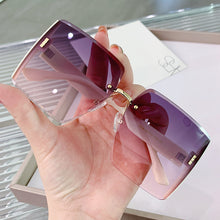 Load image into Gallery viewer, Sunglasses sun Shades Fashion Frameless Trimming Large Square Frame UV Protection unisex
