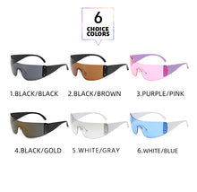 Lade das Bild in den Galerie-Viewer, Sunglasses sun Shades Fashion Y2g Avant Garde Frameless European and American Catwalk Light Luxury Siamese Sports unisex
