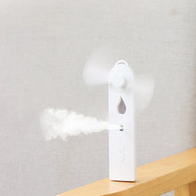Lade das Bild in den Galerie-Viewer, Portable 2 In 1 Mini Fan Humidifier USB Rechargeable Handheld Fan Water Spray Mist Fan Face Steamer
