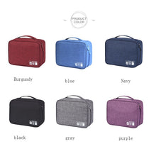 Load image into Gallery viewer, Portable Electronic Accessories Travel Bag U disk U shield headset charger power cord storage bag Men Women Travel packing cubes
