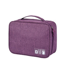 Load image into Gallery viewer, Portable Electronic Accessories Travel Bag U disk U shield headset charger power cord storage bag Men Women Travel packing cubes
